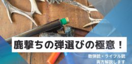 鹿撃ちの弾選びの極意！散弾銃・ライフル銃両方解説します