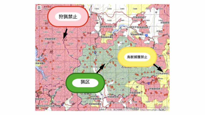 マップを駆使する！机上でアタリをつける「猟場」の探し方