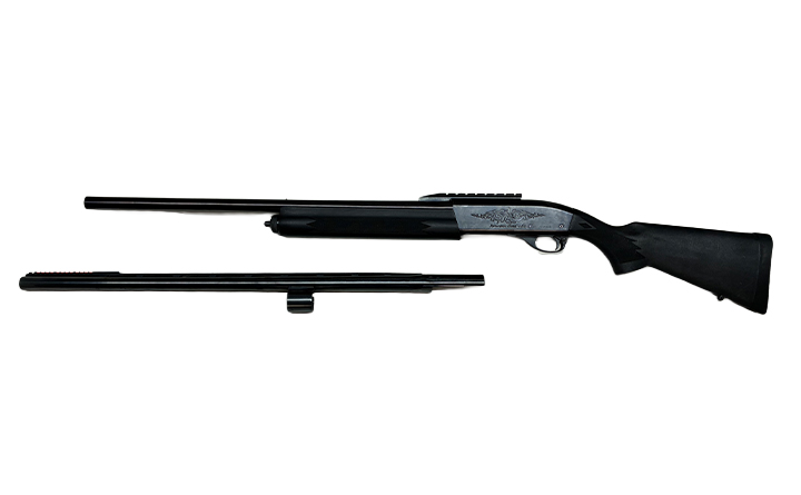 レミントン　M1100シンセティック　12-22”ハーフライフルド替え銃身つき