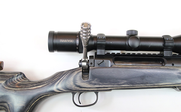 ※在庫僅か※サベージボルトアクション銃用　カスタムボルトハンドル　ステンレスクロスハッチ